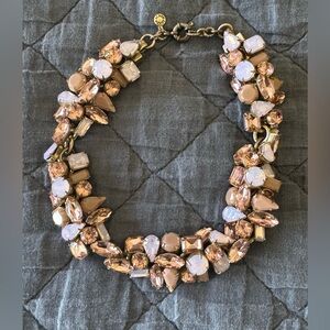J Crew Vintage Elegant Crystal Statement Necklace